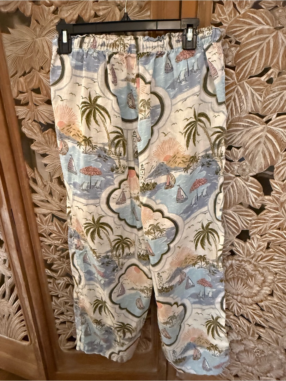 Cynthia Rowley Coastal Linen Pant - Picture 2 of 3